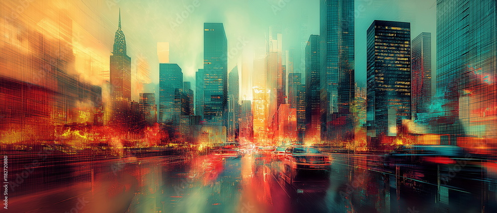 A metropolis with destroyed bridges and skyscraper_004 A metropolis with destroyed bridges and skyscraper_004