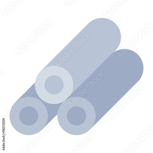 Rolled metal sheet flat icon for alloy production