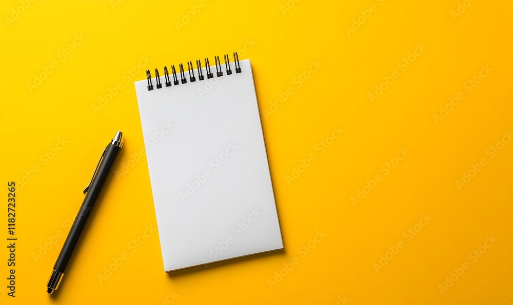 An empty checklist on a yellow background with an inspirational quote or motivational message An empty checklist on a yellow background with an inspirational quote or motivational message
