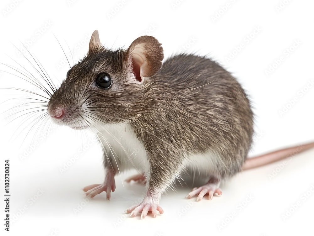 Gray Rat Portrait: A Detailed Study in Soft Lighting Gray Rat Portrait: A Detailed Study in Soft Lighting
