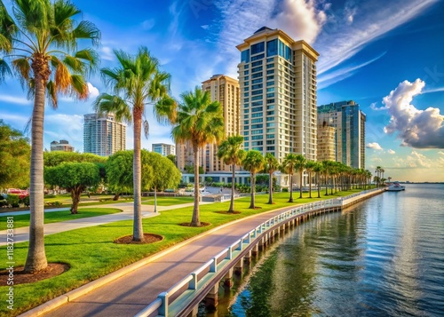 Bayshore Boulevard Tampa Florida Scenic Waterfront Architecture Photography photo