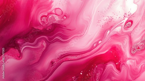 Abstract background in red colors. Holographic red and pink colors.