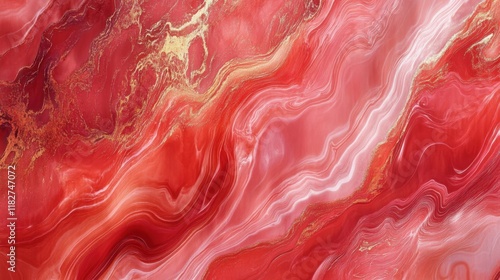 Abstract background in red colors. Holographic red and pink colors.