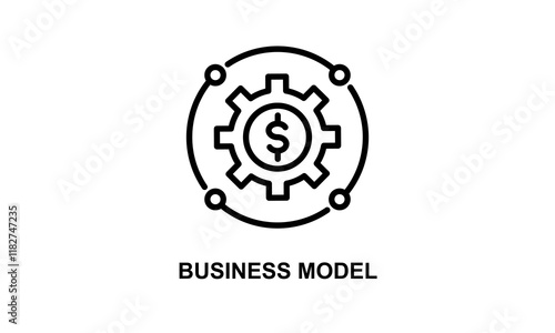 Business Model Isolated Vector, Icon Or Logo Sign Symbol Illustration