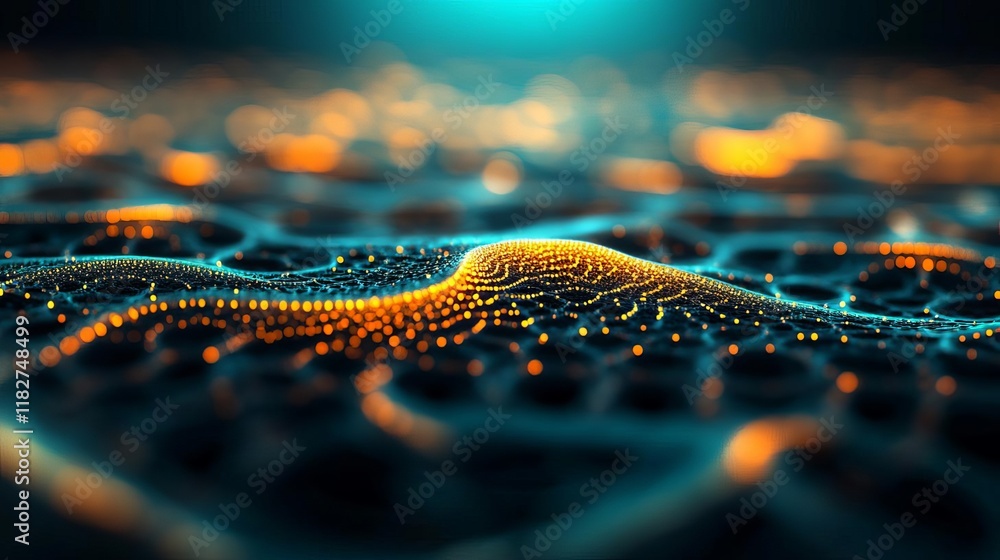 Brain cortex visualized as glowing fractal landscapes, dynamic and imaginative Brain cortex visualized as glowing fractal landscapes, dynamic and imaginative
