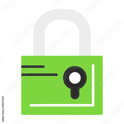 Lock Flat Style Icon