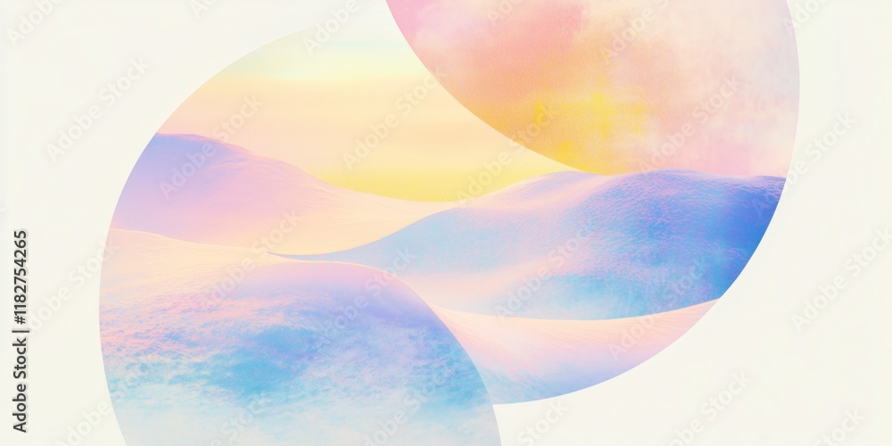 Blue purple pink color gradients grainy background, abstract vibrant banner design.