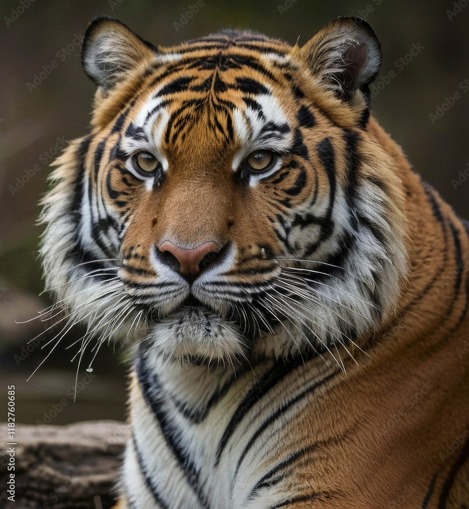 a beautiful tiger looking for food a beautiful tiger looking for food