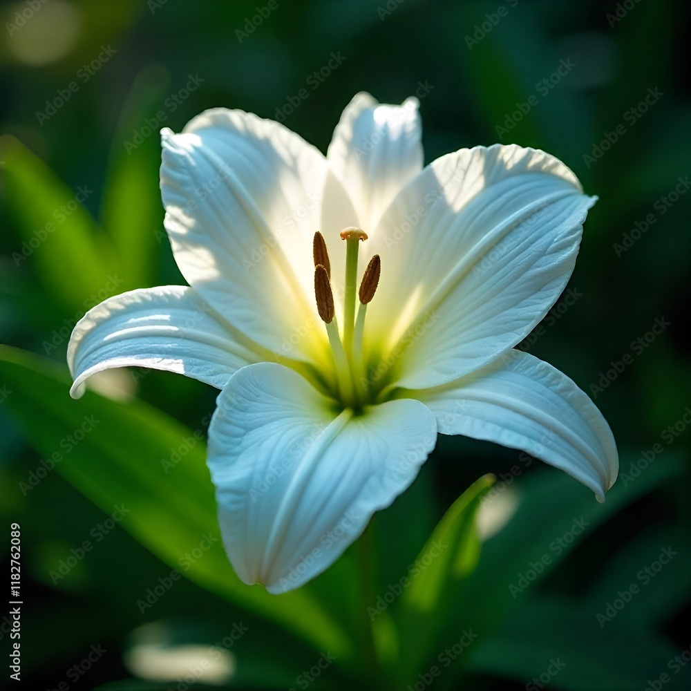 Beautiful White Lilly flower. Beautiful White Lilly flower.