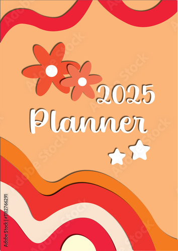 Vibrant 2025 Planner Cover