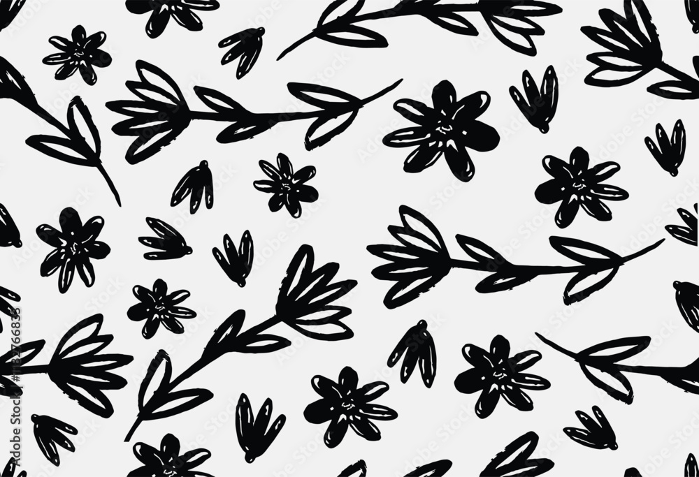 Cute flower pattern image for fabric textile or wall decoration Cute flower pattern image for fabric textile or wall decoration