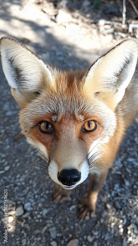 Close-Up Portrait Red Fox Facing Camera Expressive Eyes Vibrant Fur Natural Outdoor Incredible Detail Precision zoo pet national park photography cute selfie woodland snow macro nationhood wild lens photo