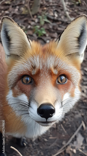 Close-Up Portrait Red Fox Facing Camera Expressive Eyes Vibrant Fur Natural Outdoor Incredible Detail Precision zoo pet national park photography cute selfie woodland snow macro nationhood wild lens photo