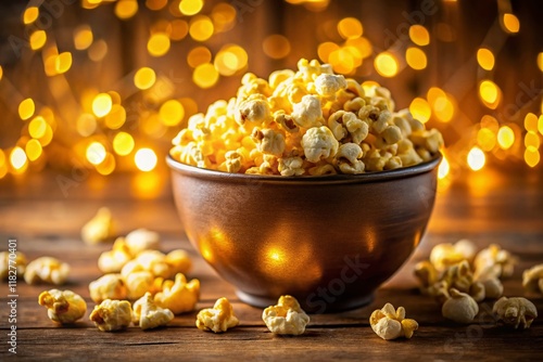 Delicious Buttery Popcorn Celebrating National Popcorn Day photo