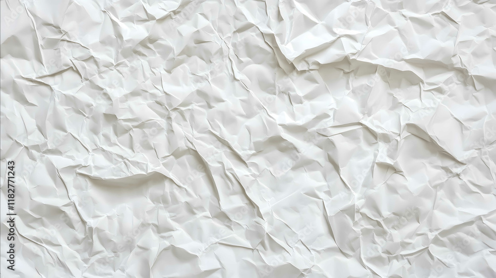 Obraz premium crumpled white paper texture