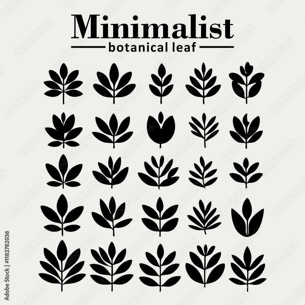 Obraz premium vector set of leaves