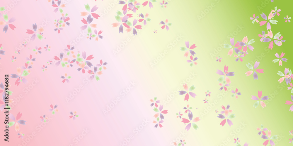 和柄　桜　春　背景