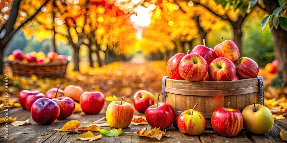 Candid Photography of Kiku Apples in Natural Setting - Vibrant Colors, Freshness, Seasonal Produce, Orchard Scene, Organic Farming, Harvest Farm Life Candid Photography of Kiku Apples in Natural Setting - Vibrant Colors, Freshness, Seasonal Produce, Orchard Scene, Organic Farming, Harvest Farm Life