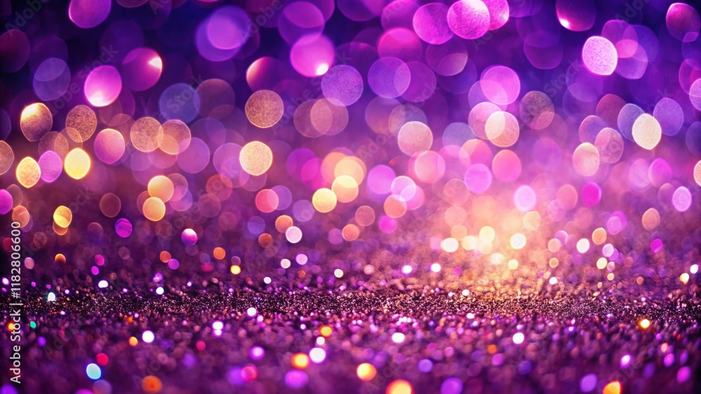 Elegant Purple Glitter Bokeh Wallpaper: Sparkling Abstract Panoramic Design Elegant Purple Glitter Bokeh Wallpaper: Sparkling Abstract Panoramic Design