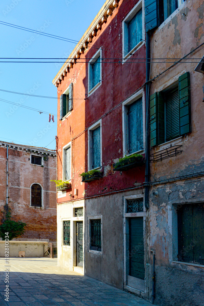 Beautiful cityscape of architecture and street view from Venice, Italy