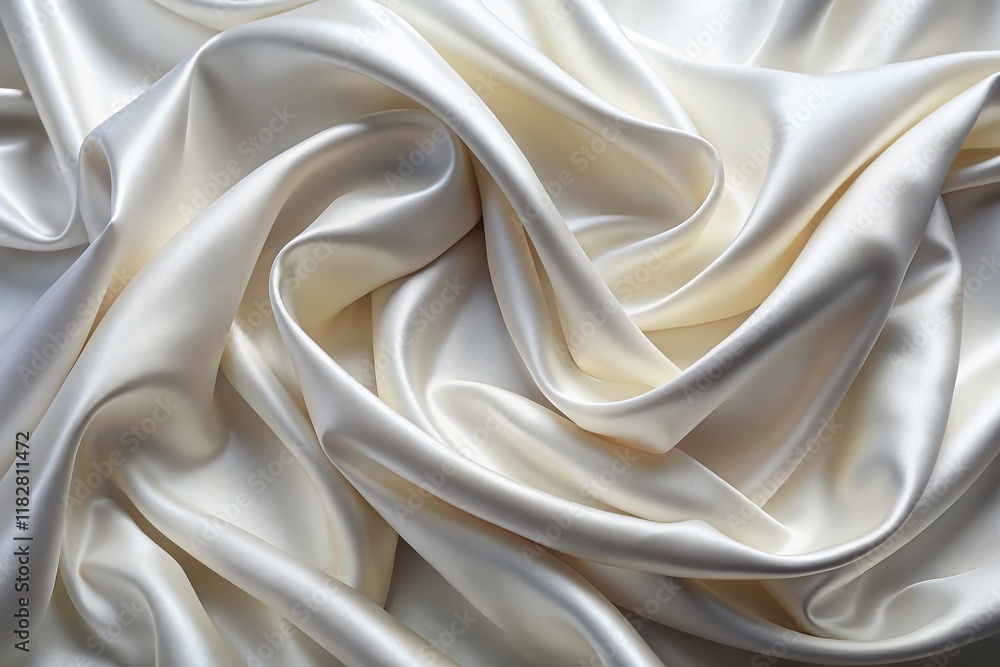 Elegant White Silk Fabric Background - Generative AI Texture for Design Projects Elegant White Silk Fabric Background - Generative AI Texture for Design Projects