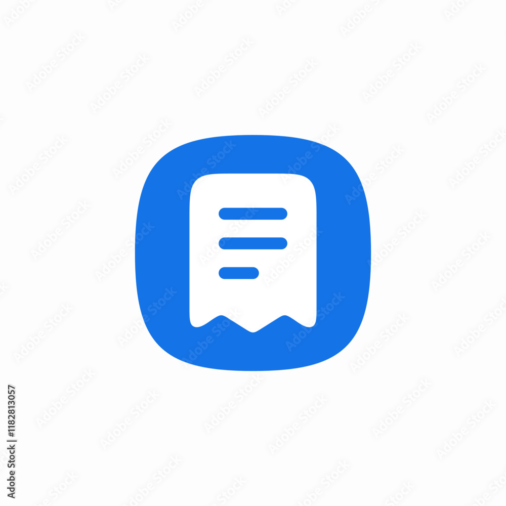 bill check icon sign vector bill check icon sign vector