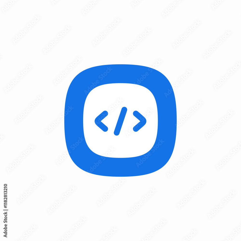 code programming icon sign vector code programming icon sign vector