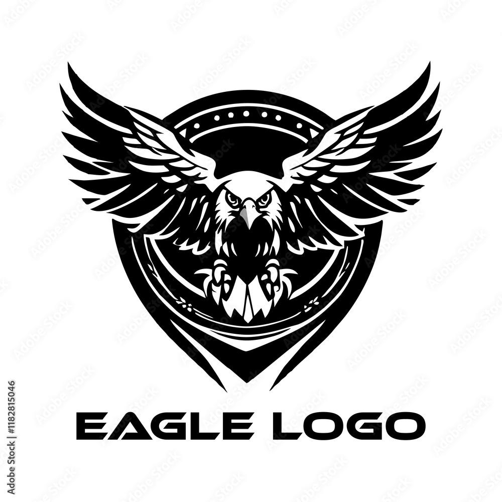 Obraz premium eagle shield with wings