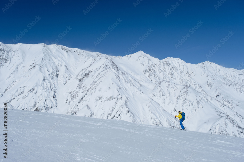 冬の北アルプス　白馬三山
