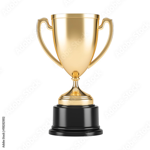 Golden Trophy Cup | Award Prize, Championship Winner, Victory Symbol photo