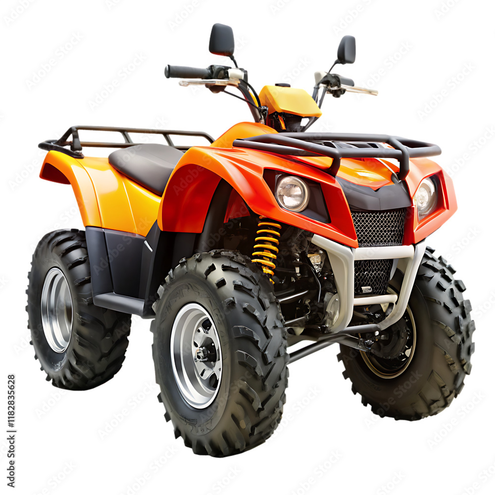All-Terrain Vehicle (ATV) isolated on white background as transparent. PNG.AI GENERATED All-Terrain Vehicle (ATV) isolated on white background as transparent. PNG.AI GENERATED