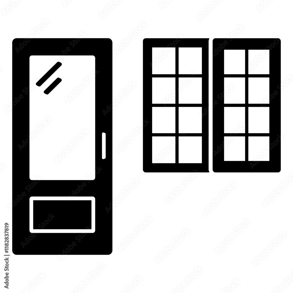 door and window door and window