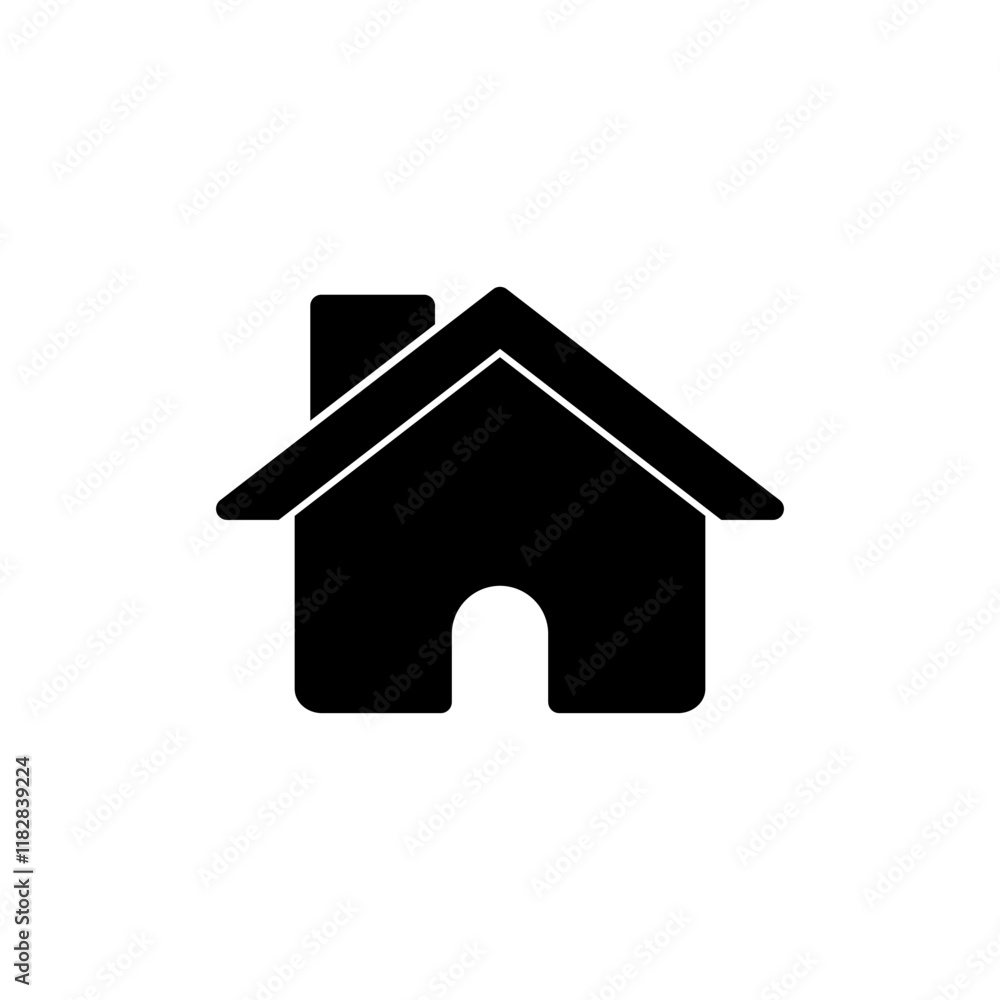 Home icon vector illustration. House sign and symbol Home icon vector illustration. House sign and symbol