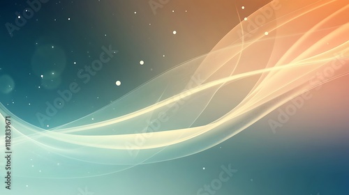 Abstract Swirling Waves Background Design With Soft Hues