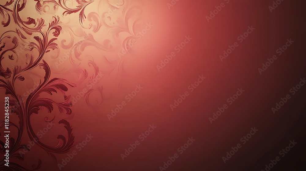 Elegant Red Floral Design Background Image Elegant Red Floral Design Background Image