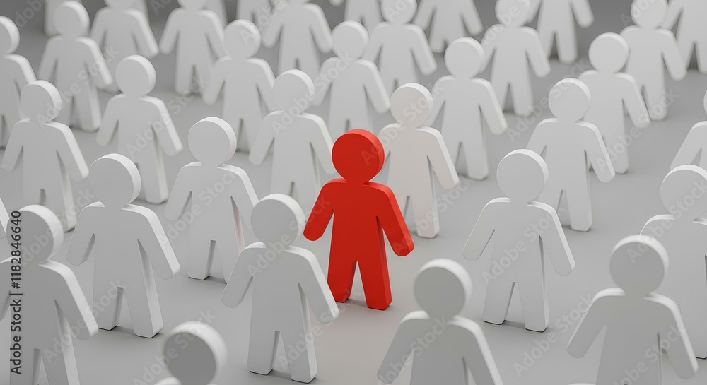 Standing Out in a Crowd - Perfect for Leadership, Teamwork, and Motivational Presentations Standing Out in a Crowd - Perfect for Leadership, Teamwork, and Motivational Presentations