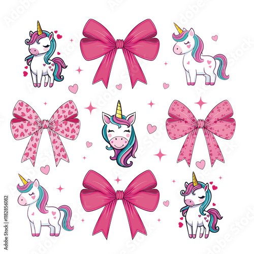 Valentine coquette bow unicorn png svg, unicorn valentine, valentine day, coquette bow png, unicorn bow svg png, baby unicorn cute hearts