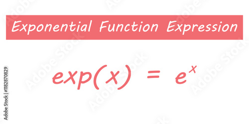Exponential function expression in mathematics.