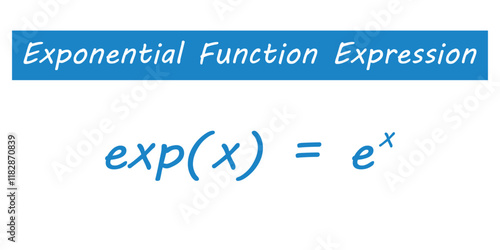 Exponential function expression in mathematics.