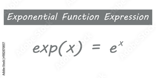 Exponential function expression in mathematics.