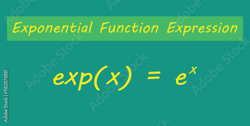 Exponential function expression in mathematics.
