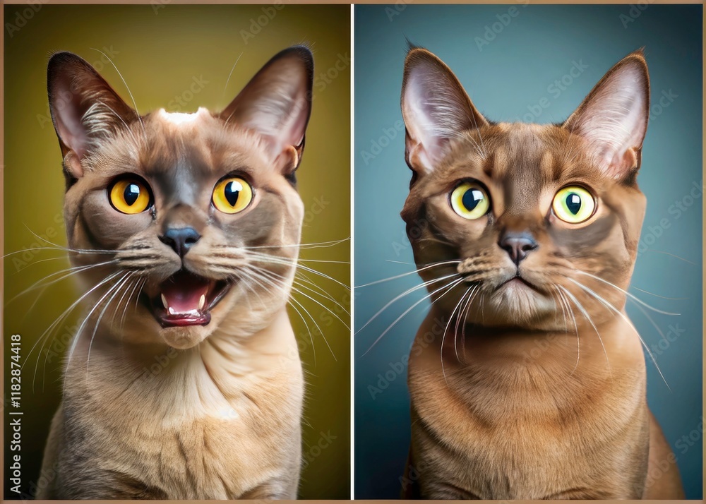 High-resolution PNG Burmese cat portraits: adorable images for pet lovers and designers. High-resolution PNG Burmese cat portraits: adorable images for pet lovers and designers.