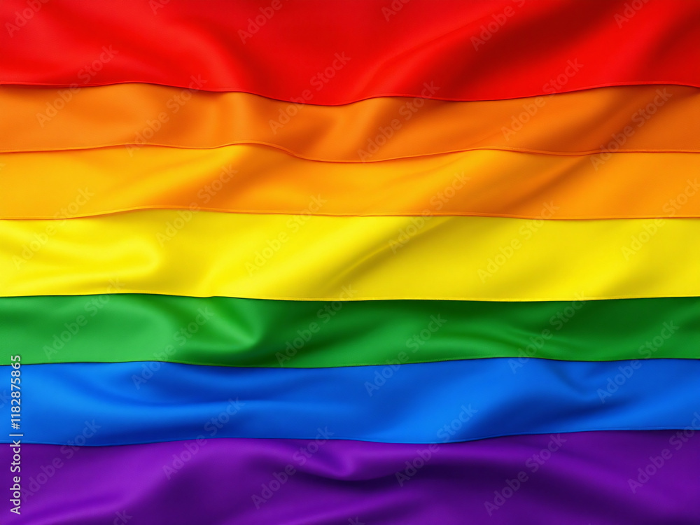 Rainbow flag symbolizing LGBTQ+ pride and diversity. Rainbow flag symbolizing LGBTQ+ pride and diversity.