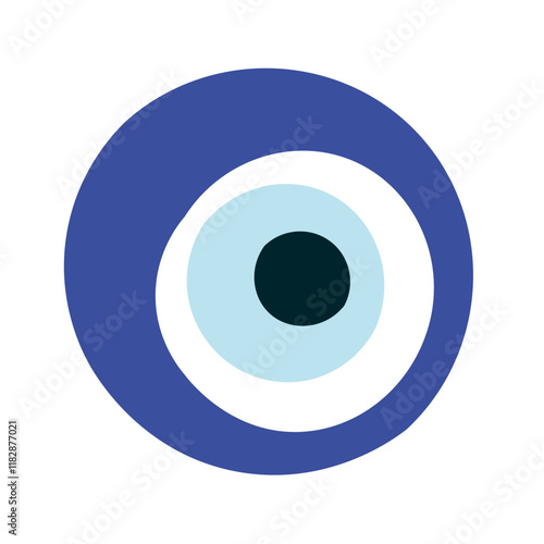 eye icon vector illustration turkish eye protection sign. Protect symbol from evil eye.