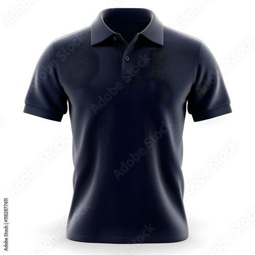 Design a Stylish Navy Polo Shirt photo