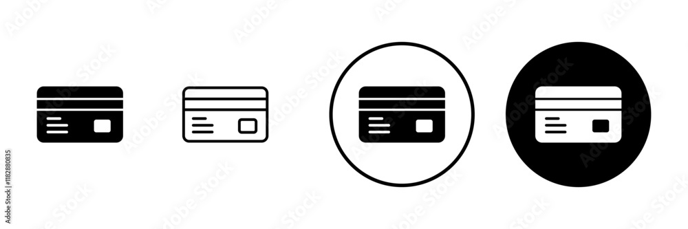 Credit card icon vector. Credit card payment sign and symbol Credit card icon vector. Credit card payment sign and symbol