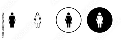 Female icon vector. woman sign and symbol