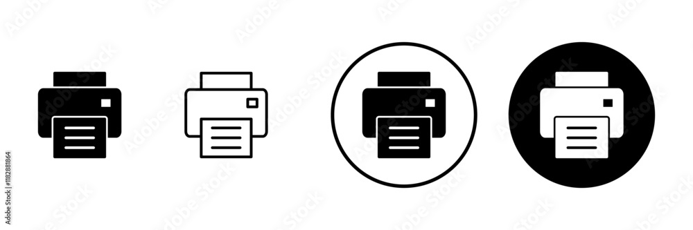 Print icon vector. printer sign and symbol Print icon vector. printer sign and symbol