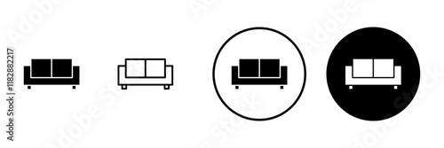 Sofa icon vector. sofa sign and symbol. furniture icon