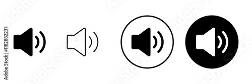 Speaker icon vector. volume sign and symbol. loudspeaker icon. sound symbol